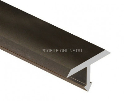 Алюминиевый Т-образный профиль 15 мм PV35-06 бронза матовая 2,7 м