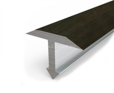 Алюминиевый Т-профиль 26 мм Т-26 КД Венге 2,7 м (упаковка 10 штук)