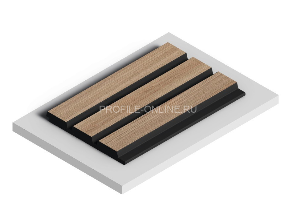 Стеновая панель 3D HiWood LV124 BR417K под дерево из фитополимера 12х120 мм 2,7 м