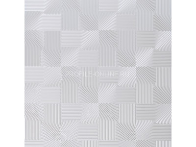 Отделочная стеновая декоративная панель с геометрическим узором HiWood Maximum DM625 IV15 композит 600мм х 4мм х 3м