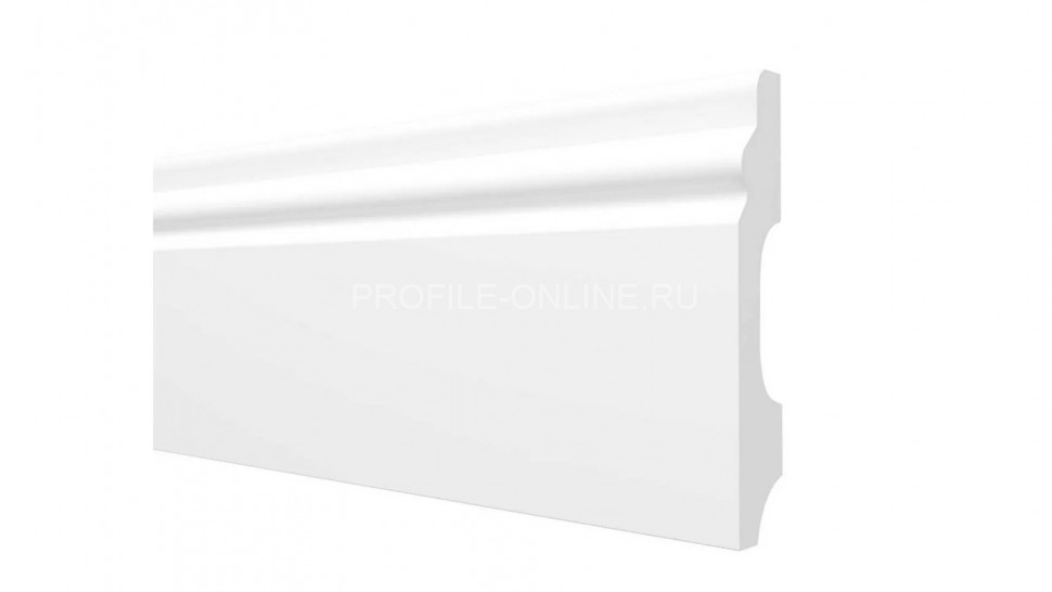 Напольный плинтус 59х13 мм Decor-Dizayn DD27 полистирол белый, под покраску 2 м