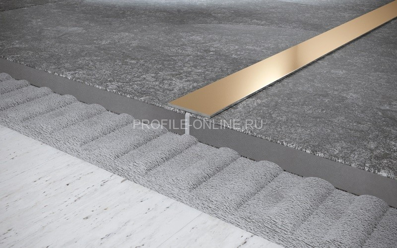 Нержавеющая полоса стальная 95 мм FB 95 GP золото полированное 300 см