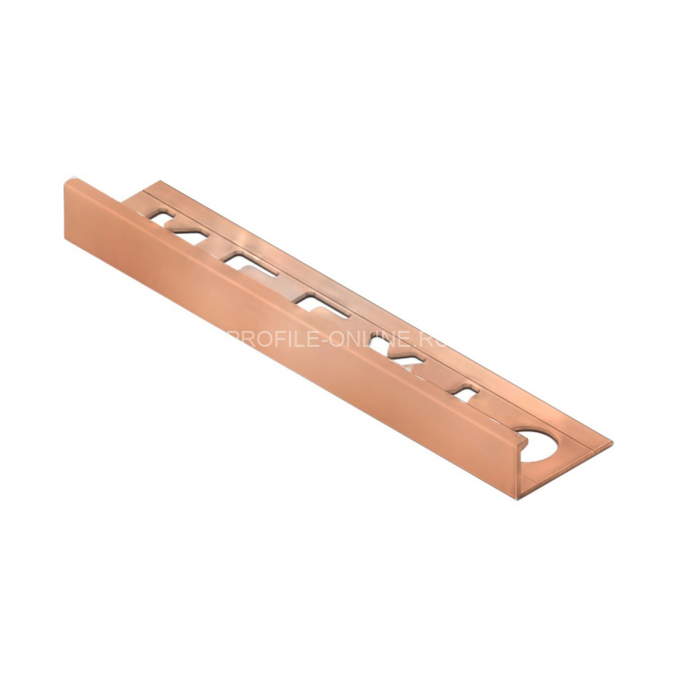 Алюминиевый L-профиль 8 мм NEEXY PV01-49-MT медь матовая 2.7м