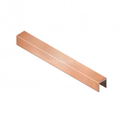 Алюминиевый П-профиль 15х10 мм NEEXY PV84-49-MT медь матовая 2.7м