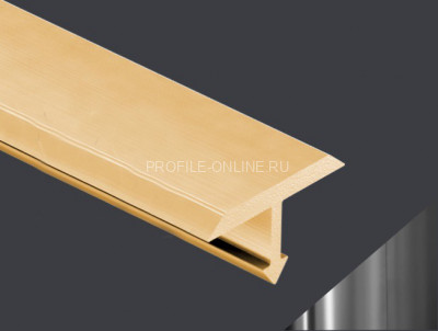 Т-профиль 13 мм Cezar PVL34 LC латунь хром 2,7 м