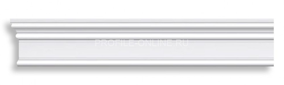 Молдинг гладкий DECOMASTER DP-9012 (90x28x2400) из полиуретана, белый под покраску