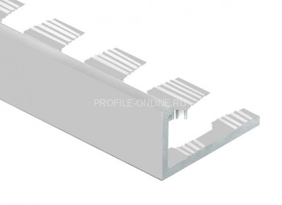 Алюминиевый профиль L-образный гибкий 12 мм PV06-02 серебро матовое 2,7 м
