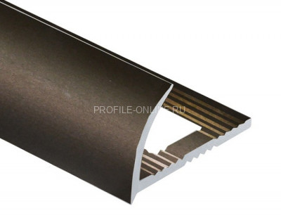 Алюминиевый С-образный профиль 10 мм PV08-06 eco бронза матовая 2,7 м