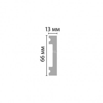 Напольный плинтус DECOMASTER D157-77 ДМ (66x13x2900) Дуб капучино, ударопрочный полимер