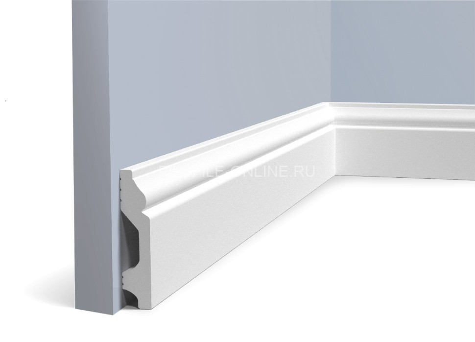 Напольный плинтус 13х59 мм HiWood B60 белый 200 см