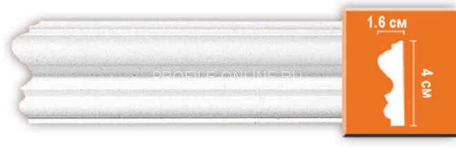 Молдинг гладкий DECOMASTER 97803 (40x16x2400) из полиуретана, белый под покраску