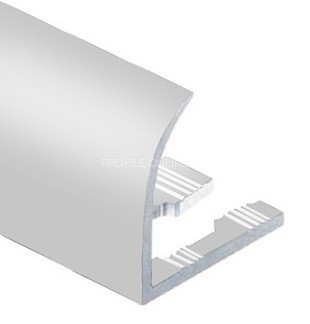 Алюминиевый С-образный профиль гибкий 12 мм PV27-02 серебро матовое 2,7 м