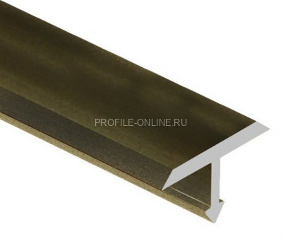 Алюминиевый Т-образный профиль 15 мм PV35-08 шампань матовая 2,7 м
