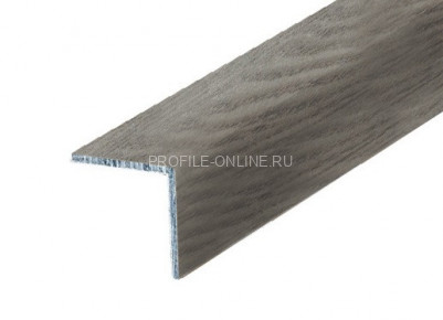 Алюминиевый уголок 40х40 равнополочный КД Дуб арктик 2,7 м (упаковка 10 штук)