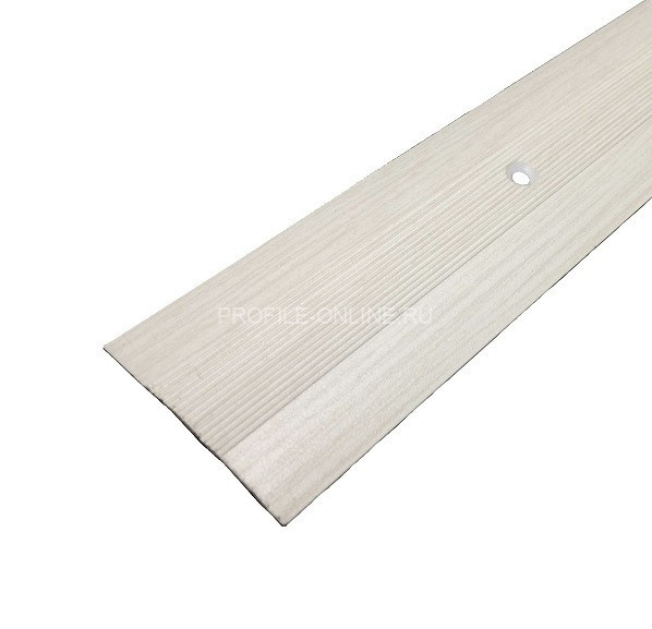Одноуровневый порог алюминиевый с рифлением 39 мм А5 КД Дуб жемчужный 2,7 м (упаковка 10 штук)