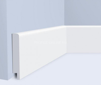 Напольный плинтус 11х70 мм HiWood B70N белый 200 см