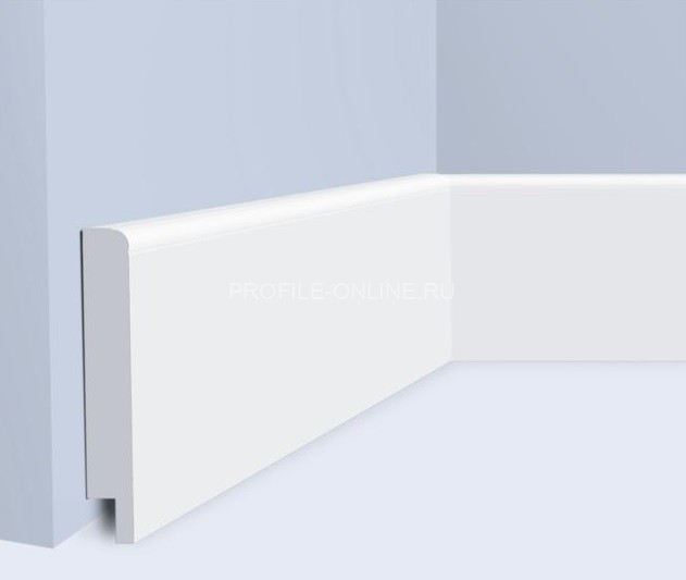 Напольный плинтус 11х70 мм HiWood B70N белый 200 см