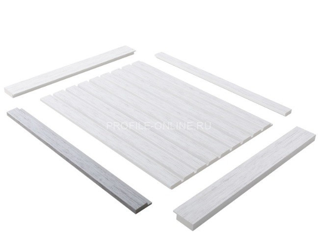 Финишный молдинг для стеновых панелей 12х42 мм Hiwood LF124A W36 под дерево 270 см