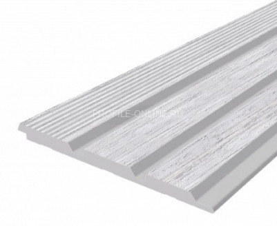 Отделочная стеновая декоративная панель с 3D эффектом Hiwood LV124L W36 под дерево 120х12 мм из фитополимера 2,7 м