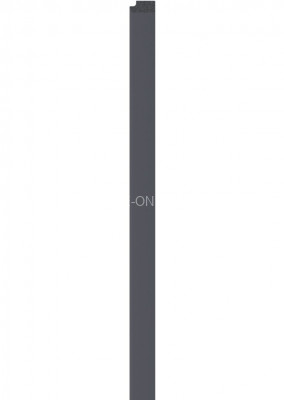 Правая планка-рейка для стеновой реечной панели VOX LINERIO M-LINE антрацит 2650х26х12 мм