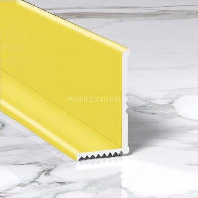 Уголок 8х15 мм из алюминия внутренний ПВ-205 золото глянец 2.7 м