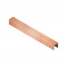 Алюминиевый П-профиль 6х10 мм NEEXY PV85-49-MT медь матовая 2.7м