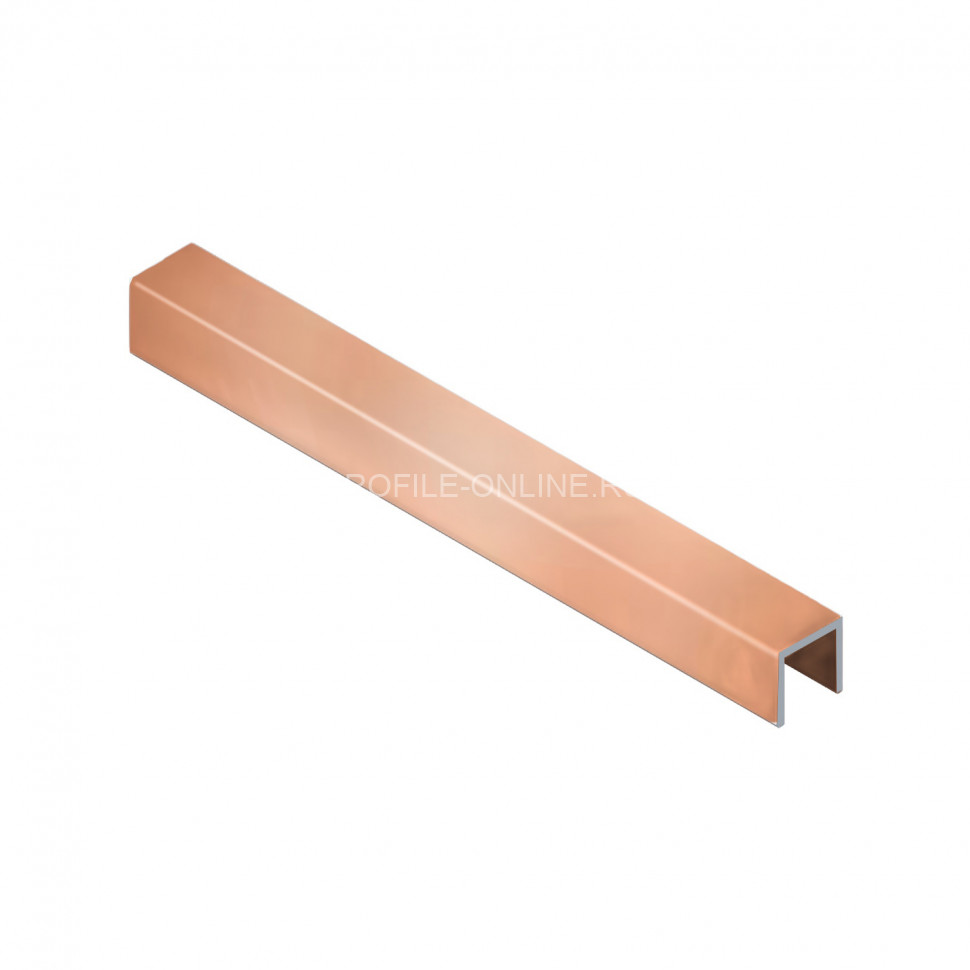Алюминиевый П-профиль 6х10 мм NEEXY PV85-49-MT медь матовая 2.7м