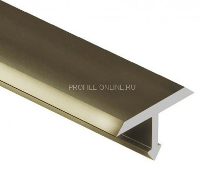 Алюминиевый Т-образный профиль 15 мм PV35-09 шампань блестящая 2,7 м