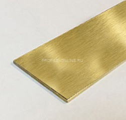 Латунная полоса 20 мм браш 2,7 м