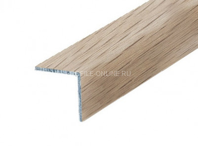 Алюминиевый уголок 40х40 равнополочный КД Дуб беленый 2,7 м (упаковка 10 штук)