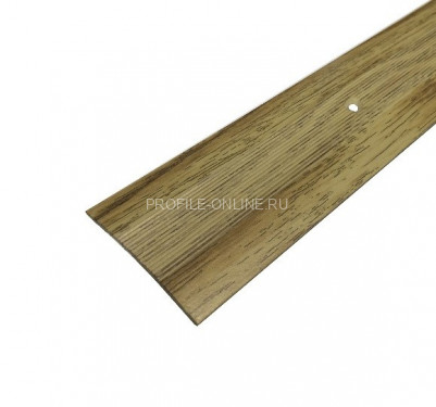 Одноуровневый порог алюминиевый с рифлением 39 мм А5 КД Дуб золотой 2,7 м (упаковка 10 штук)