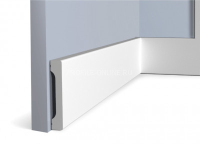 Напольный плинтус 12х70 мм HiWood B70V1 белый 200 см