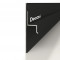 Теневой плинтус алюминиевый Decaro D002.2 Regulated (D002.2A Black+F1A Black) черный с регулиремым зазором 0-35 мм 2 м