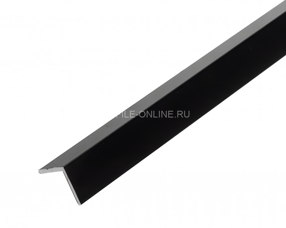 Уголок из алюминия 30х30 мм Евротрим 0344.05 черный 300 см