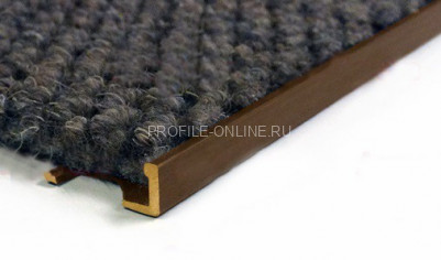 Латунный L-профиль 8 мм ЛПО-Г8 старая бронза 2,7 м