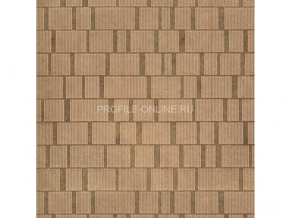 Отделочная стеновая декоративная панель с геометрическим узором HiWood Maximum DM626 BR70 композит 600мм х 4мм х 3м