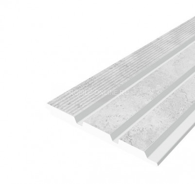 Отделочная стеновая декоративная панель с 3D эффектом Hiwood LV124L W50 декорированная 120х12 мм из фитополимера 2,7 м