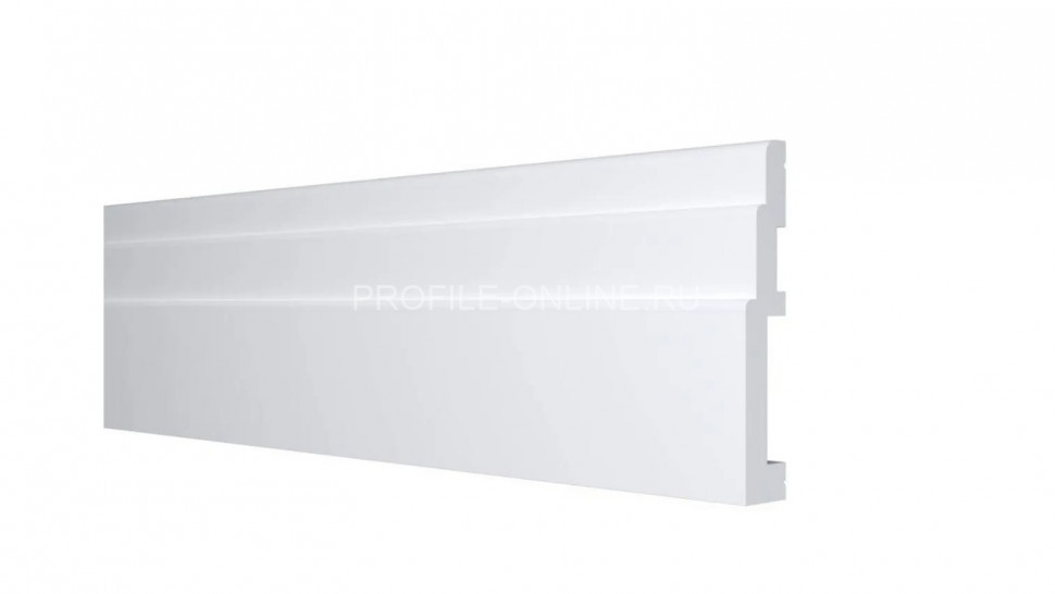 Напольный плинтус 120х18 мм Decor-Dizayn DD705 полистирол белый, под покраску 2 м