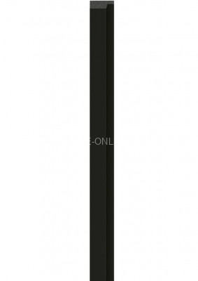 Левая планка-рейка для стеновой реечной панели VOX LINERIO M-LINE черная 2650х42х12 мм