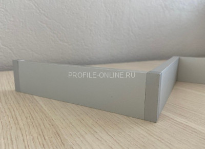 Плинтус напольный алюминиевый 40 мм ПТ-41 сырой 3 м