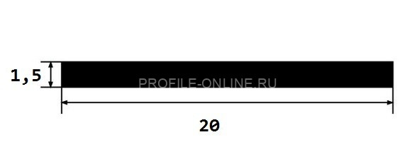 Полоса из латуни 20х1,5 полированная 2,7 м