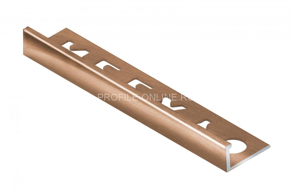 Алюминиевый L-профиль 10 мм NEEXY PV02-07-BBR бронза блестящая 2.7м