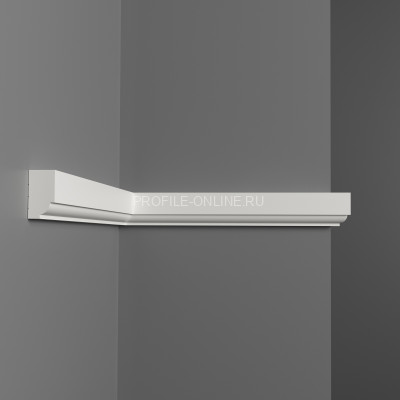 Декоративный молдинг гладкий Decomaster D011 Дюропрофиль 29х16х2000 мм белый под покраску