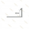 Профиль г-образный алюминиевый для наружных углов плитки МПА-Г10 мм бетон муар 2,7 м