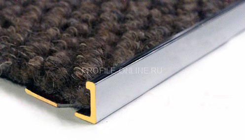 Латунный L-профиль 8 мм ЛПО-Г8 хром полированный 2,7 м