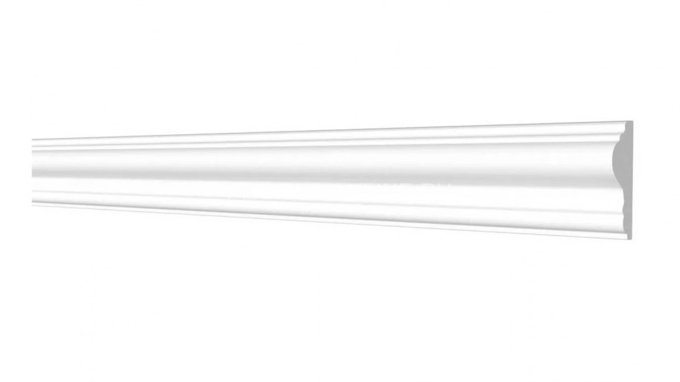 Декоративный молдинг 42х16 мм Decor-Dizayn DD301 полистирол белый, под покраску 2 м