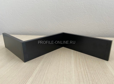 Плинтус напольный алюминиевый 40 мм ПТ-41 черный 3 м