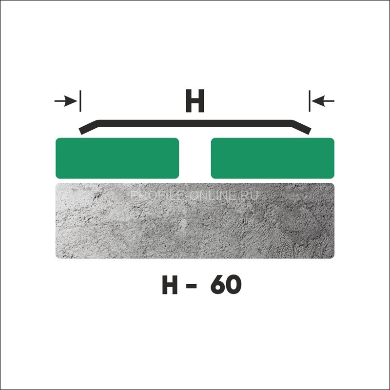 Одноуровневый нержавеющий порог стальной 60 мм FA 6 GP золото полированное 270 см