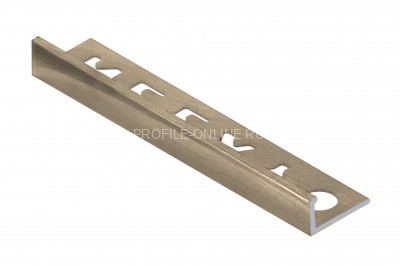 Алюминиевый L-профиль 10 мм NEEXY PV02-08-MCP шампань матовая 2.7м