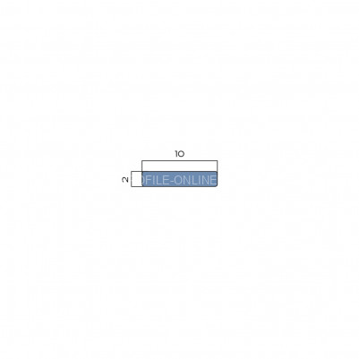 Полоса 10 мм из алюминия NEEXY PV87-10-MB коричневая матовая 2.7м